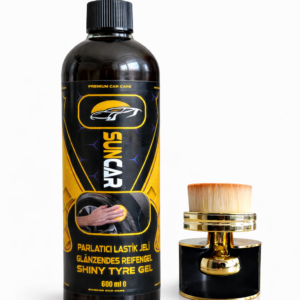 SUNCAR LASTİK PARLATICI JEL VIP 600 ML + VIP LASTİK PARLATMA FIRÇASI