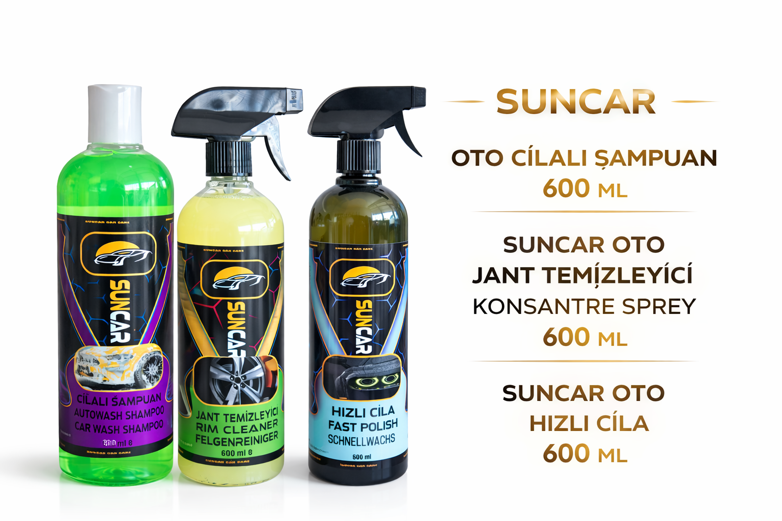 SUNCAR PREMİUM 15 PARÇA OTO BAKIM ÇANTASI - Görsel 8