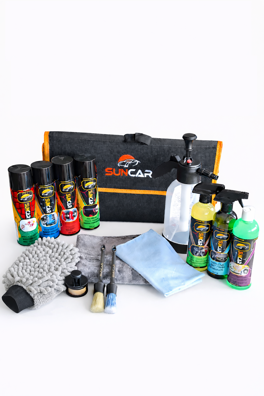 SUNCAR PREMİUM 15 PARÇA OTO BAKIM ÇANTASI - Görsel 2