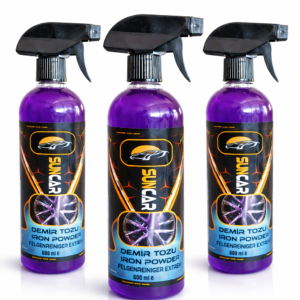 SUNCAR OTO DEMİR TOZU TEMİZLEYİCİ KONSANTRE SPREY 600 ML 3LÜ SET