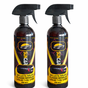 SUNCAR OTO SIVI LASTİK PARLATICI SPREY 600 ML 2Lİ SET