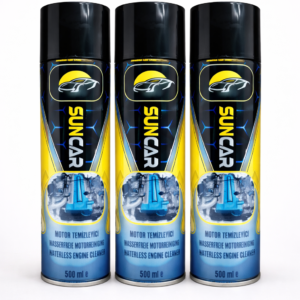 SUNCAR OTO SUSUZ MOTOR TEMİZLEME SPREYİ 500 ML 3 ADET