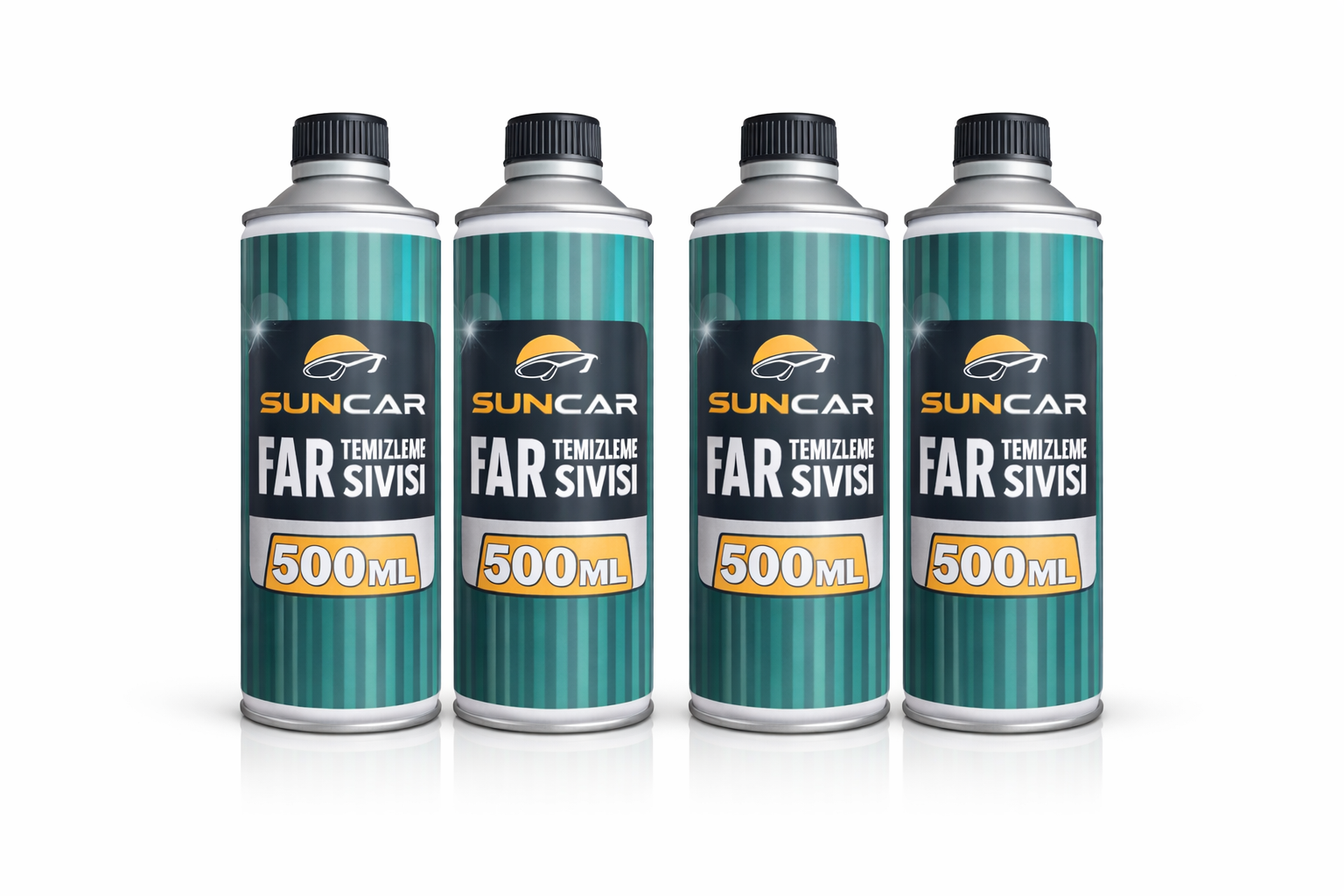 SUNCAR FAR TEMİZLEME SIVISI 500 ML 4LÜ SET