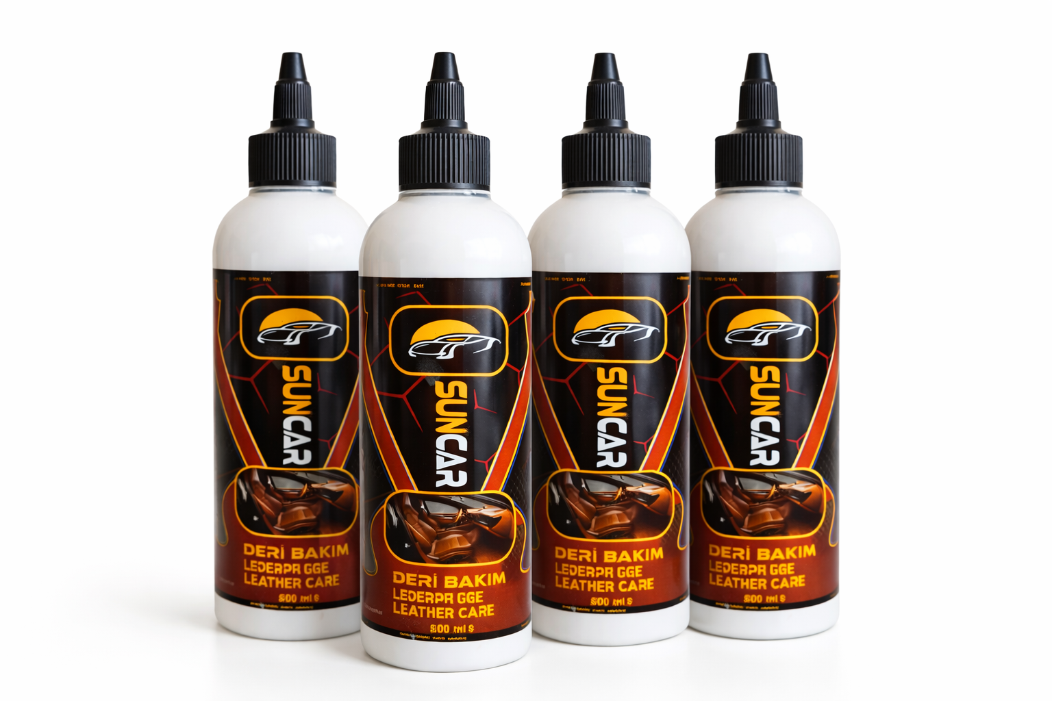 SUNCAR OTO DERİ BAKIM KREMİ 600 ML 4LÜ SET